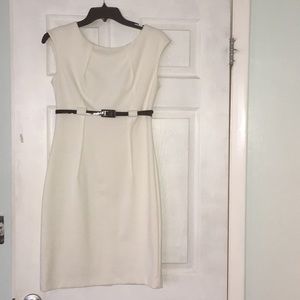 Calvin Klein offwhite short dress